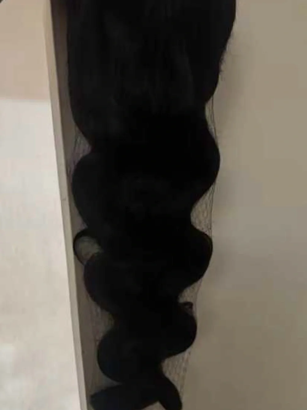 SHEIN Natural Black Wavy Human Hair Closure